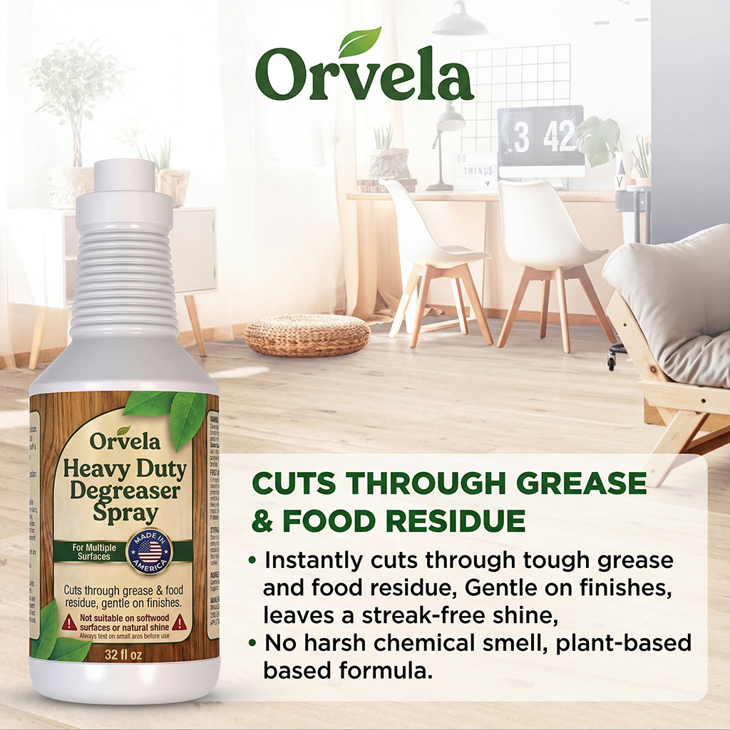 Cuts through grease and food residue