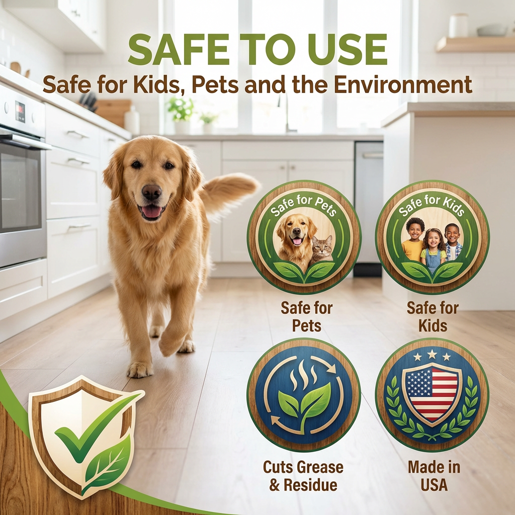 Safe for kids, pets and the environment